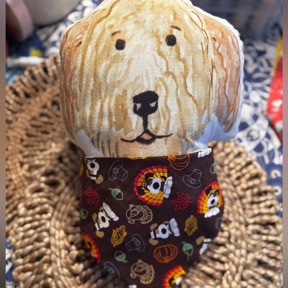 Thanksgiving Fall Customizable Dog Bandanna Sizes Available XS-XL pls specify - Picture 3 of 3